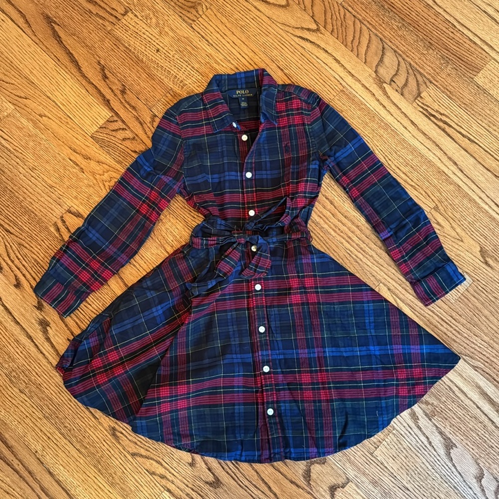 Ralph Lauren flannel tartan dress